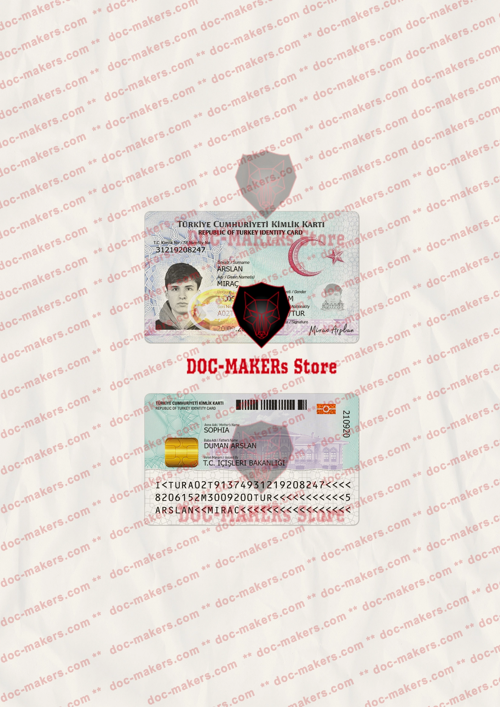 Turkey ID Card – V2 – PSD Template